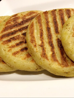 Una foto de Arepas de plátano