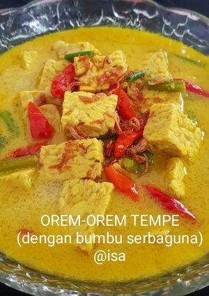 Foto resep #110 OREM-OREM TEMPE (dengan bumbu serbaguna)