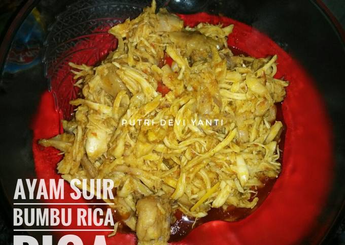 Ayam Suir Bumbu Rica Rica