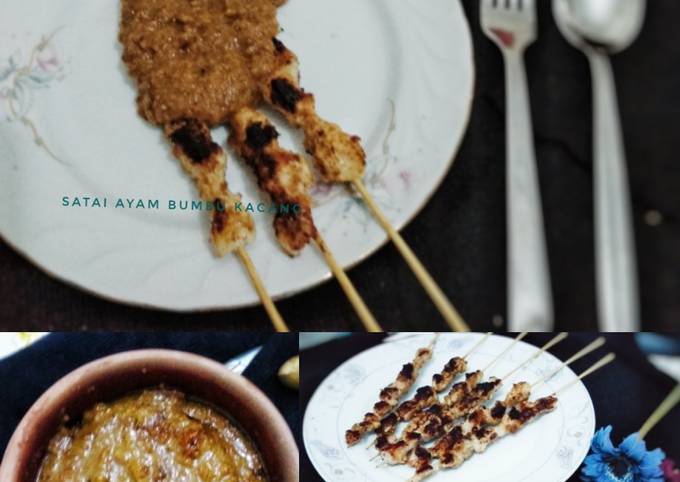 Cara Gampang mengolah Fıstık soslu tavuk şiş (satai ayam bumbu kacang) 🍢, Lezat Sekali