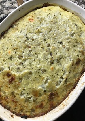 Una foto de 🍚Budinazo de Queso y Arroz 🧀