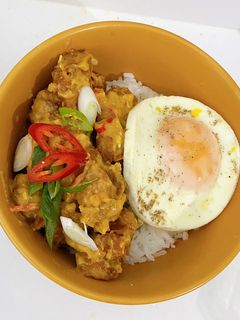 Foto resep Chicken salted egg rice bowl
