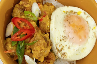 Resep Chicken salted egg rice bowl Anti Gagal