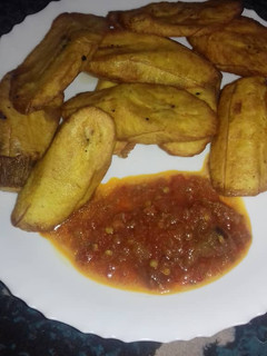 Plantain da sauce ainihin hoton girkin