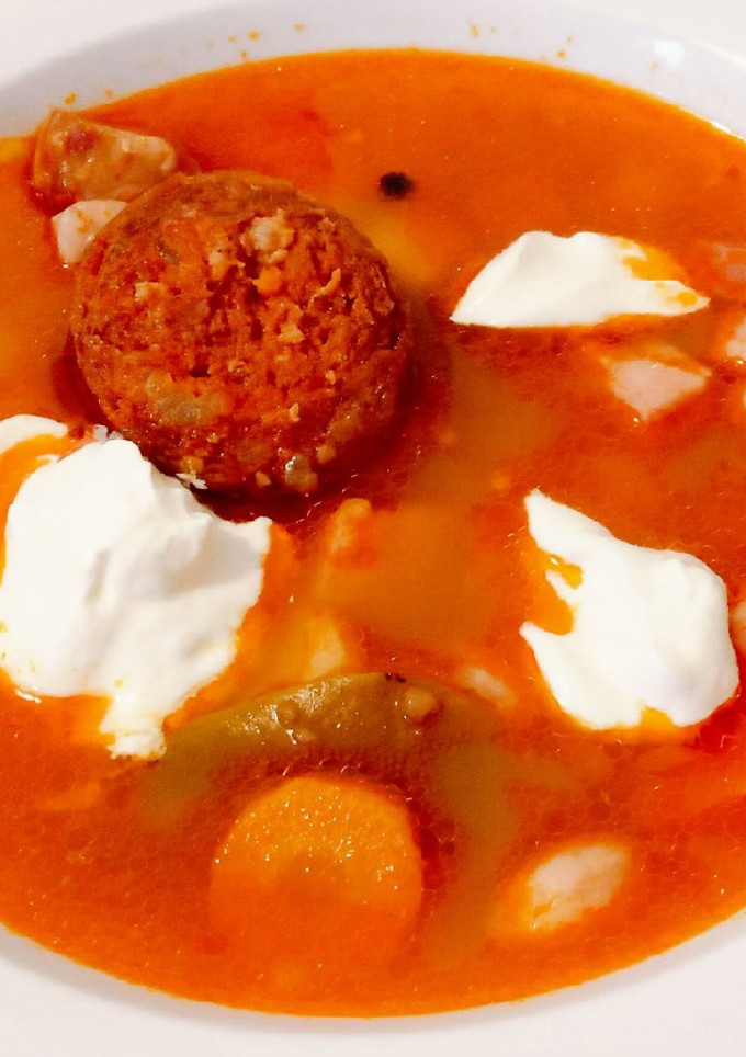 Csülkös bableves recept fotója