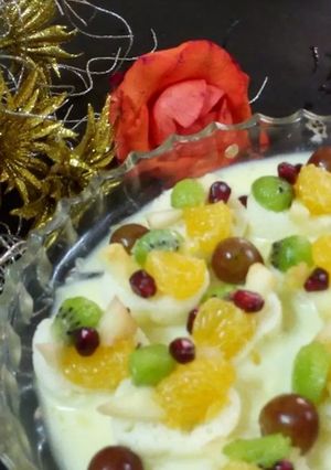 A picture of Fruity rasgulla rabri.