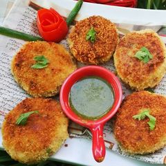 A picture of Chicken potato Cutlets.