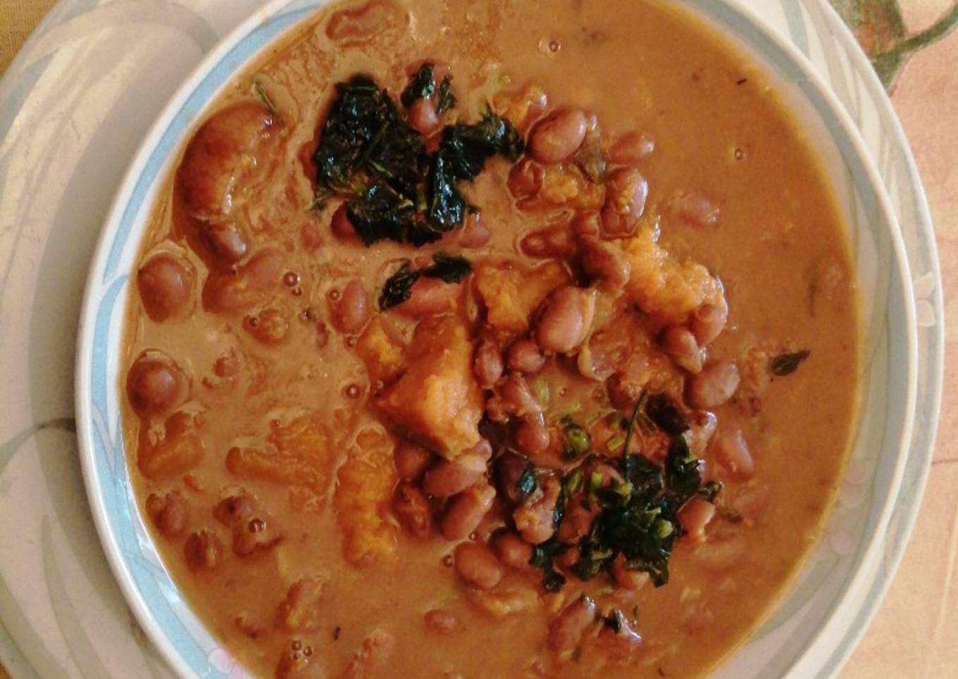 Potaje de frijol con calabaza