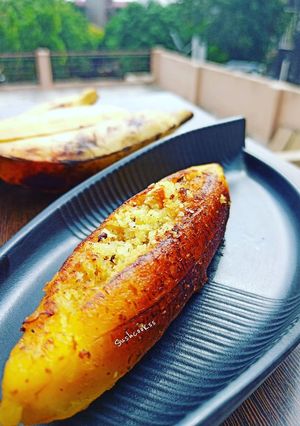 A picture of STUFFED & ROASTED BANANA/PAZHAM NIRACHATHU.