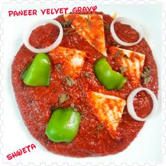 A picture of Paneer velvet gravy.