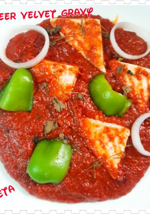 A picture of Paneer velvet gravy.