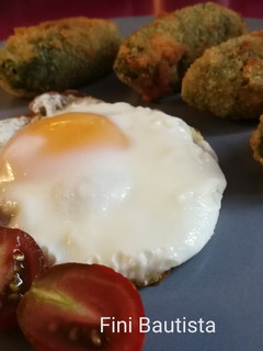 Una foto de Croquetas de espinacas y zanahoria