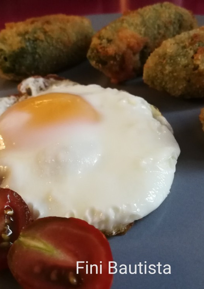 Una foto de Croquetas de espinacas y zanahoria
