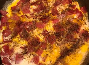 Foto resep Telur Ham/spam (Eggs with Luncheon) halal! Masakan Mesir/Egyptian Food/Mediterranean Eggs