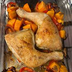 Roasted Chicken with Sweet Potatoes and Vegetables-レシピのメイン写真