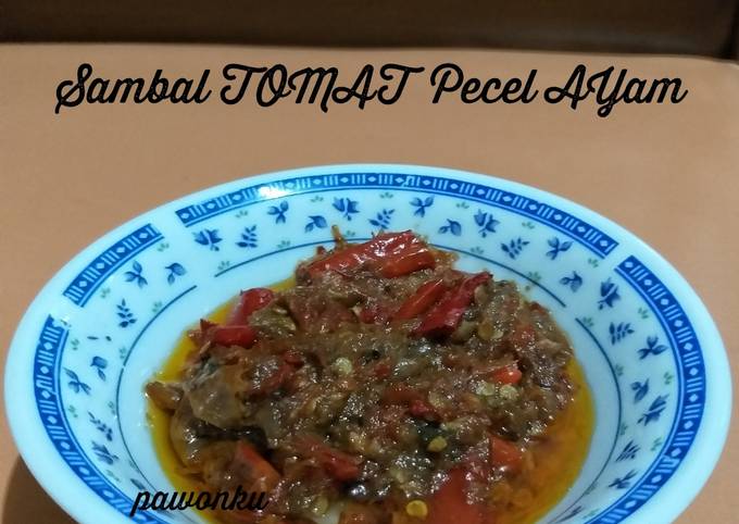 Resep 304.Sambal Tomat Pecel Ayam Anti Gagal