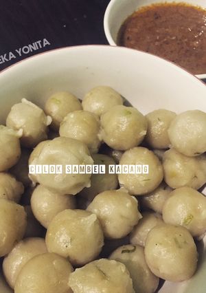 Foto resep Cilok Isi telur plus Sambel kacang 🥜