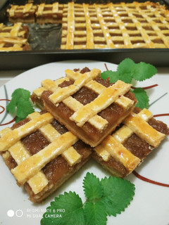 Almás, rácsos linzer recept fotója