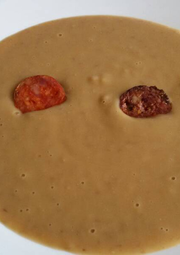 Una foto de Puré de lentejas casi sin lentejas