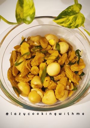 Foto resep Oseng jagung muda (putren) telur puyuh