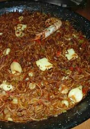 A picture of Seafood Fideuá (Barcelona Style).