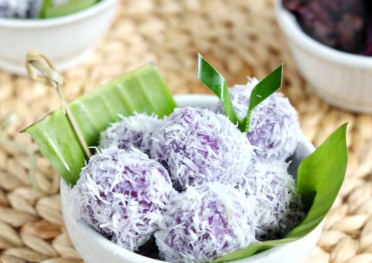 Resep Klepon ubi ungu, Bisa Manjain Lidah