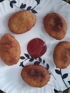 A picture of Vegetable cutlet.