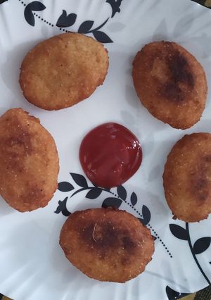 A picture of Vegetable cutlet.