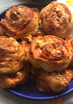 Una foto de Rollitos de pizza