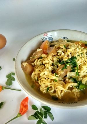 Foto resep Seblak Mie Sosis Kelor