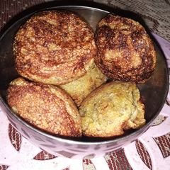 Sweet sooji banana Appe A picture of Sweet sooji banana Appe.