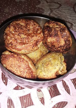 A picture of Sweet sooji banana Appe.