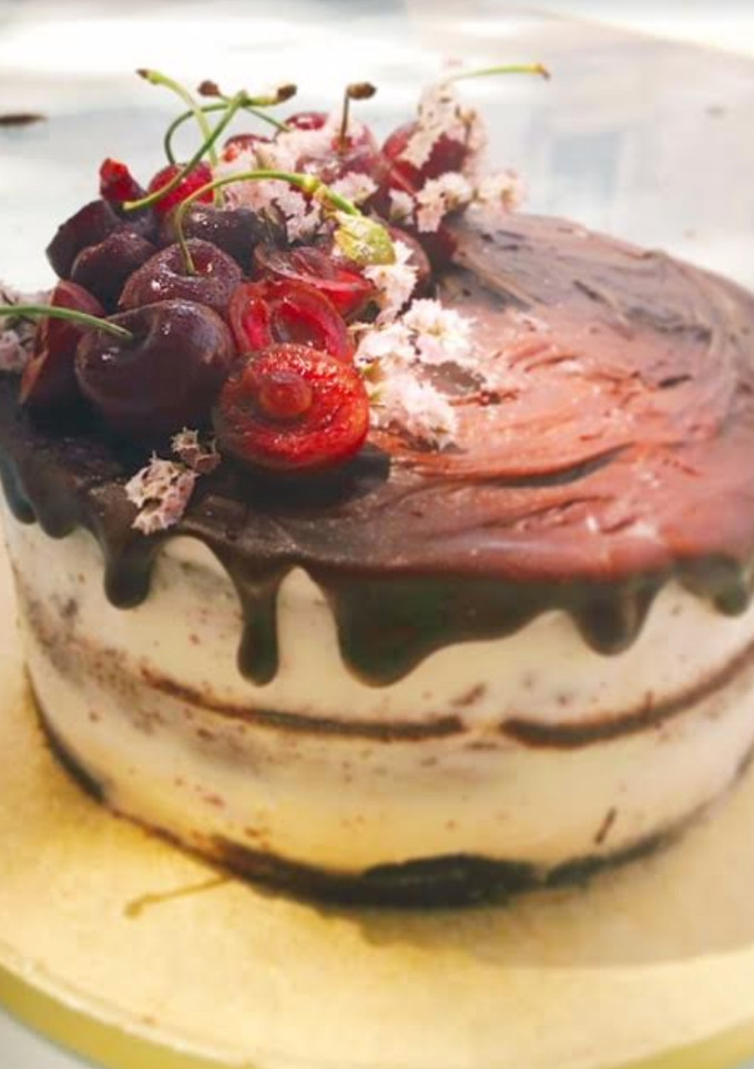 Una foto de Tarta Selva negra versionada