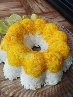 عکسی از دستور برنج قالبی
