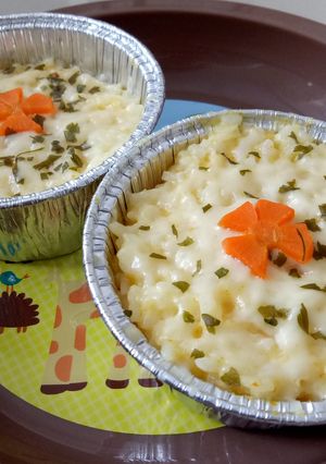 Foto resep Nasi kukus dori keju anti gtm #mpasi19bulan