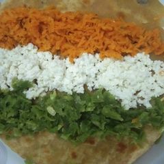 A picture of Tricolor Cheese Paratha.