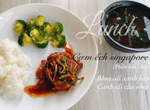 Hình của món Cơm ếch singapore - bé ăn dặm.