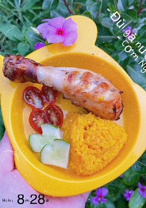 Hình của món ĐÙI GÀ NƯỚNG NGŨ VỊ - CƠM NGHỆ PHIÊN BẢN EM BÉ ĂN DẶM.