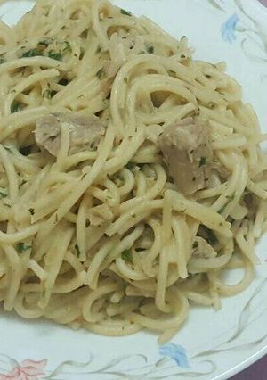 صورة لوصفة معكرونة إسباغيتي 😋🍝