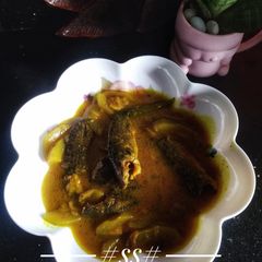 Koi fish (climbing perch) with bottle gourd curry #Cookpad A picture of Koi fish (climbing perch) with bottle gourd curry #Cookpad.