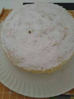 Una foto de Bizcocho Blanco Al Microondas