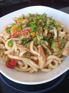 Una foto de Udon noodles, intento superado con éxito! 🍜🍴