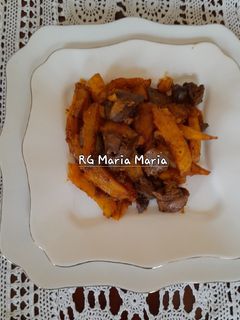 صورة لوصفة بطاطا مشرملة بالكبد الدجاج