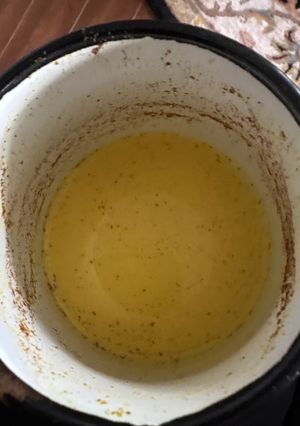 A picture of Golden turmeric milk.