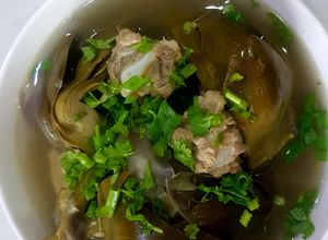 Hình của món Canh Atiso Nấu Sườn Non.
