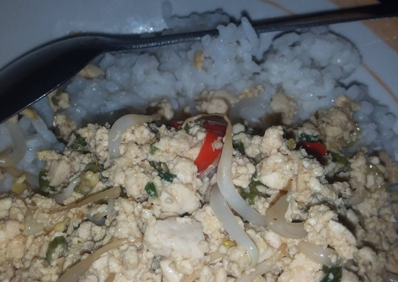 Orak Arik Telur Tahu Kecambah