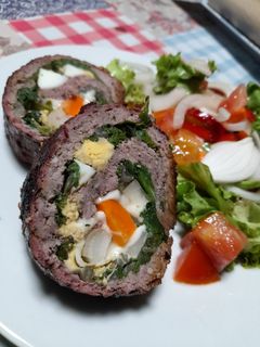 Una foto de Pan de Carne relleno light