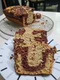 Budín vegano marmolado