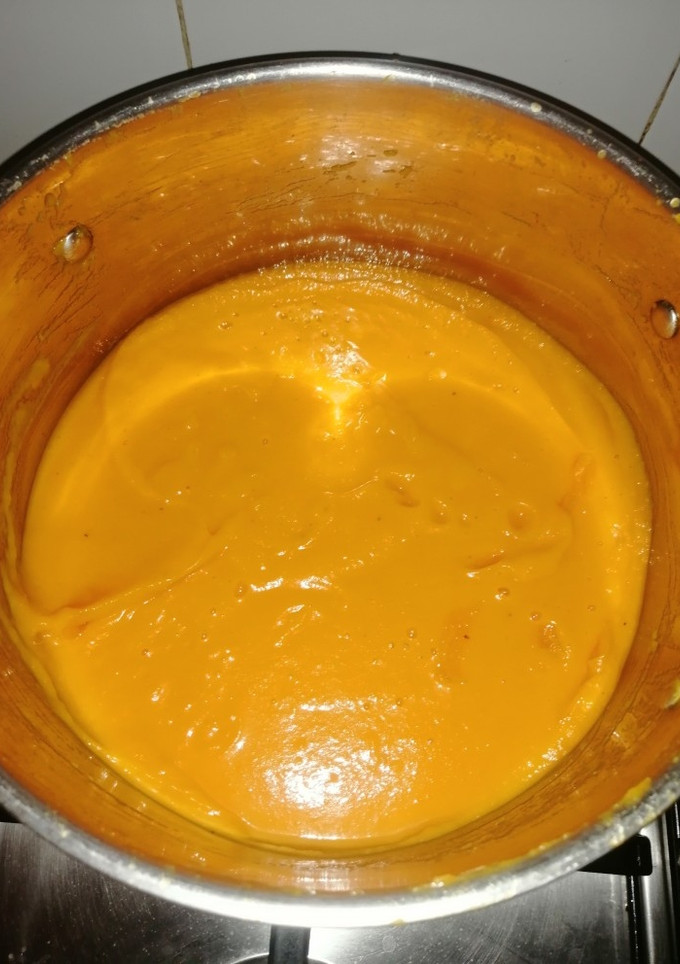 Una foto de Crema de calabaza y zanahoria, fast and rápido