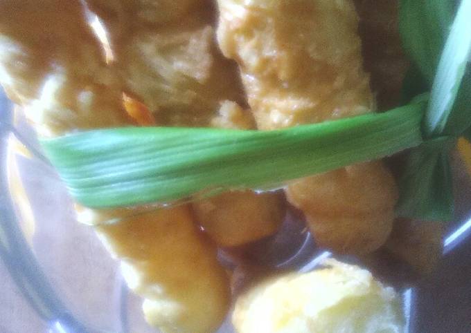 Kue keju gulung kering (di goreng)